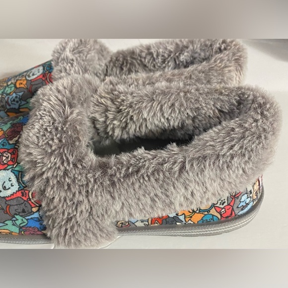 EUC BOBS by Skechers Kiss Paw Jams Slippers, Faux Fur, Puppy, Dog, Sz 10,Slip in - Picture 5 of 11